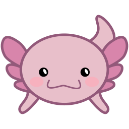 Sárga axolotl ikon